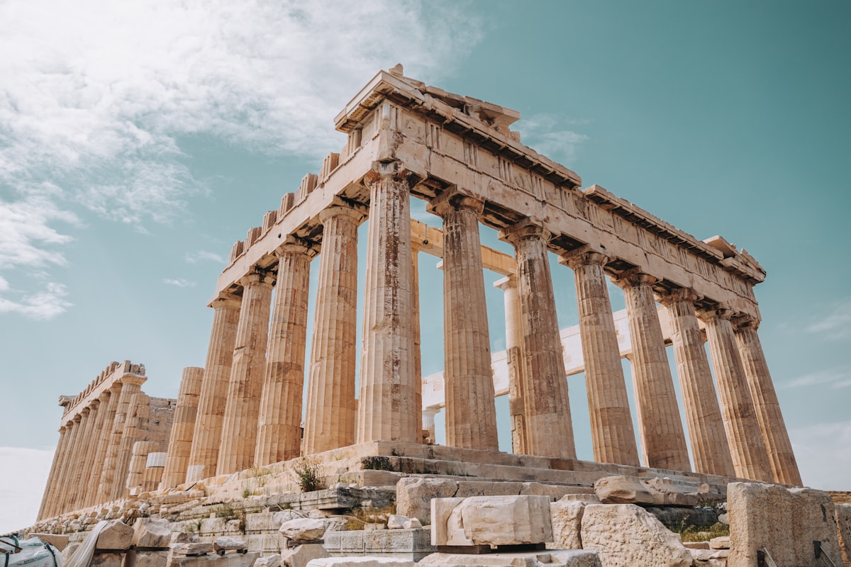 The Acropolis and Parthenon overlooking Athens